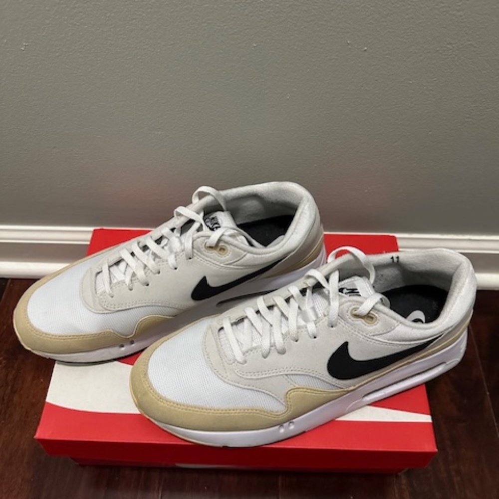 Nike Men's Air Max OG Spikeless Golf Shoe- Big Bubble Gold- Size 11